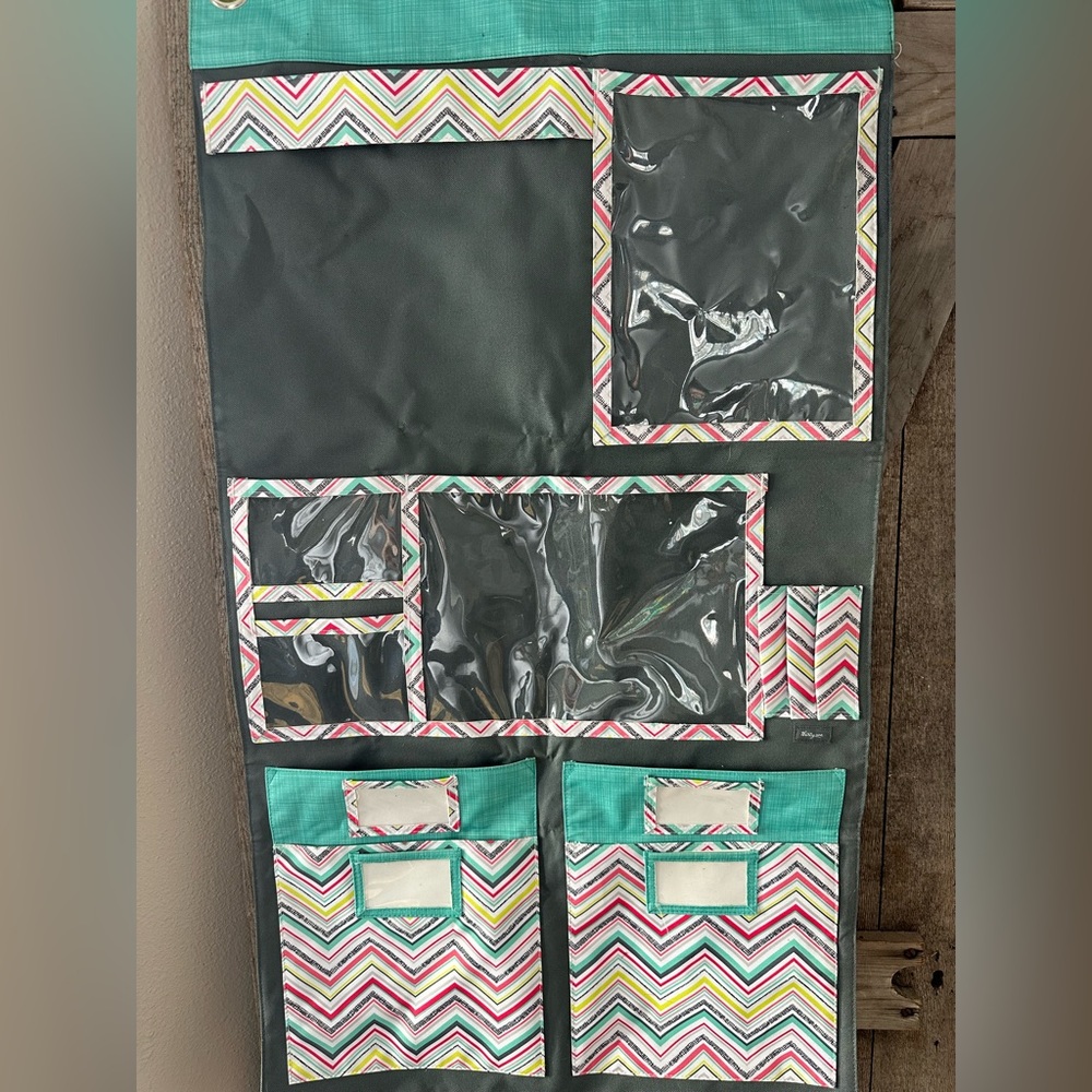 Thirty-One Wall organizer retired Chevron print